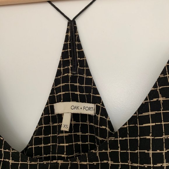 OAK + FORT Patterned Thin Strap Summer Dress XS - Picture 3 of 5